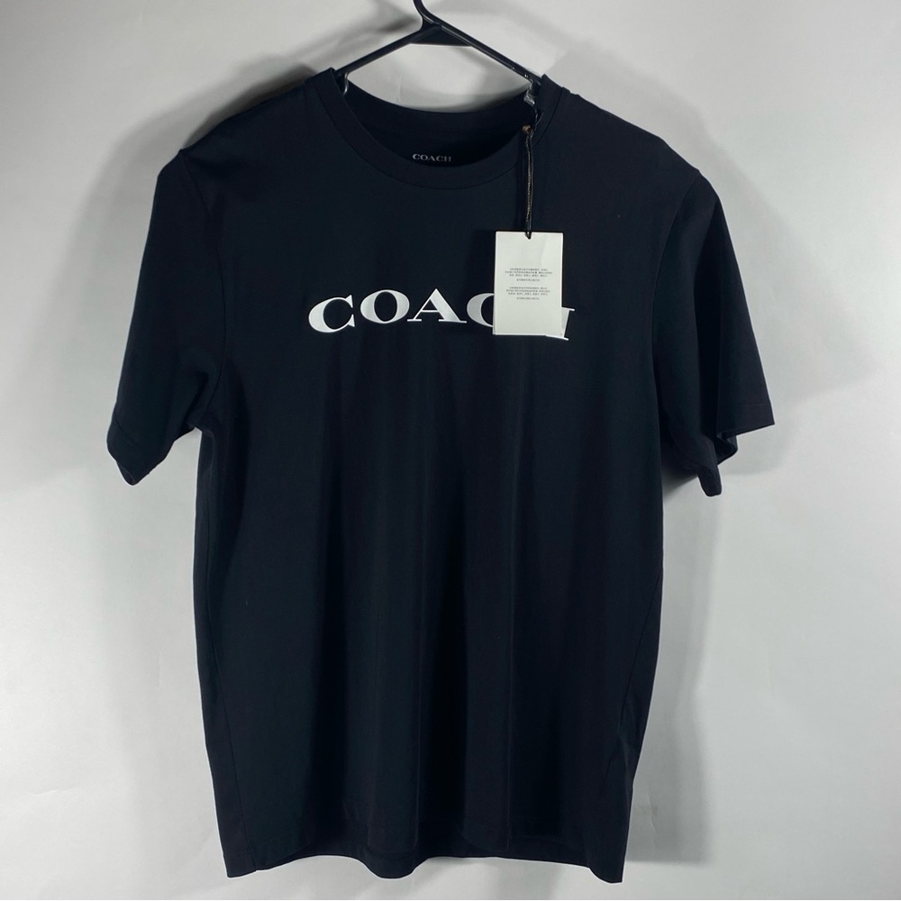 COACH Short Sleeve T Shirt Cut & Sewn Large Cotton Black C9693 NWT